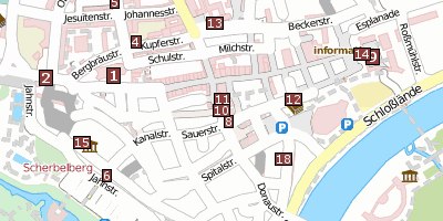 Pfeifturm Ingolstadt Stadtplan